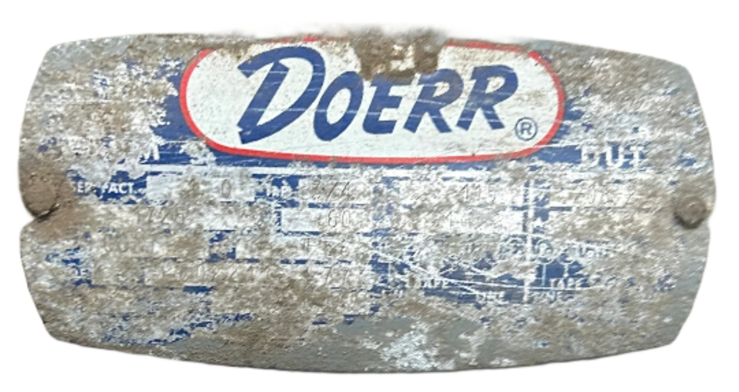 U247 - 3/4 HP 1725RPM 115/208-230V Doerr TEFC