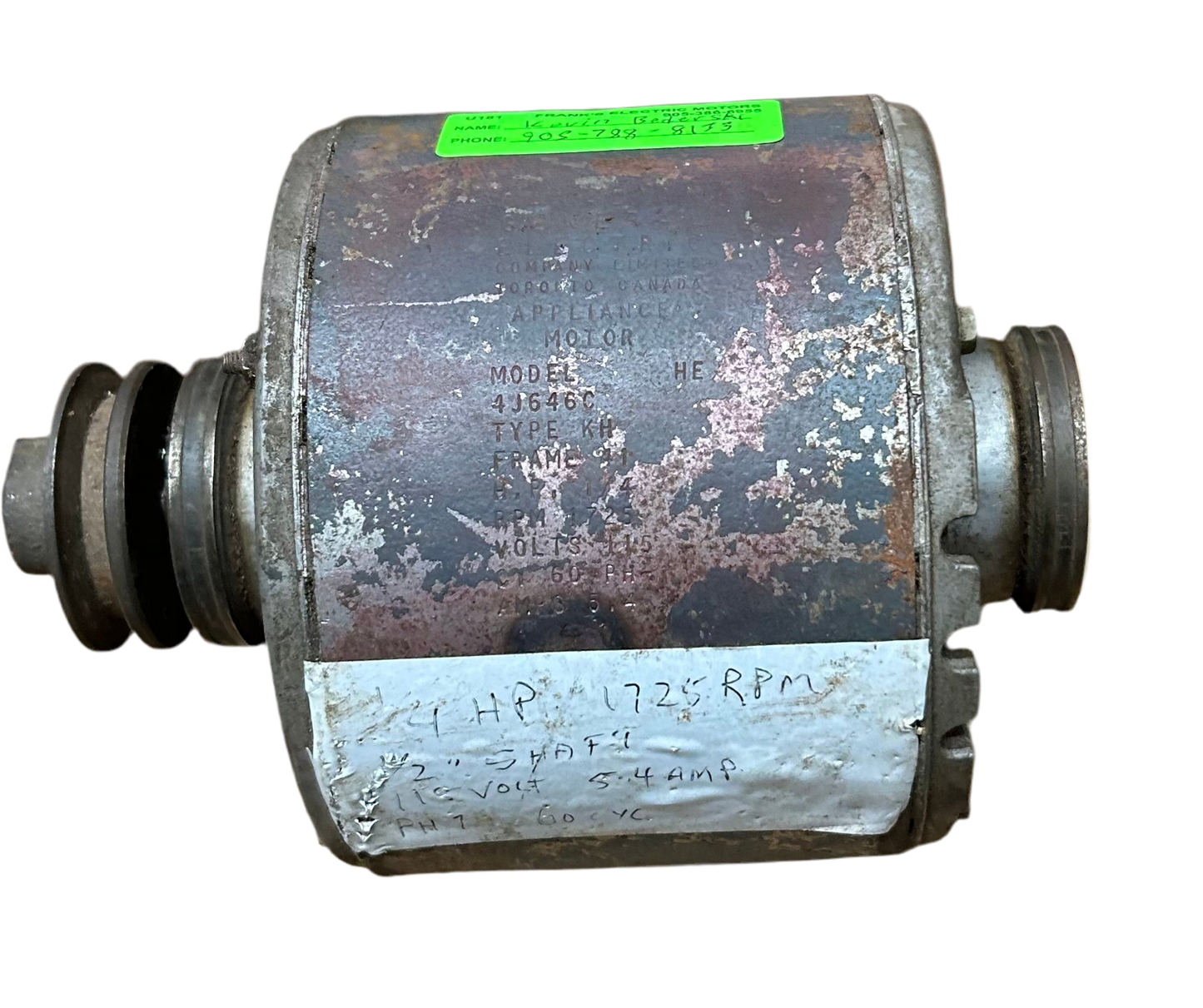 U181 - 1/4 HP 1725RPM 115V Generic ODP