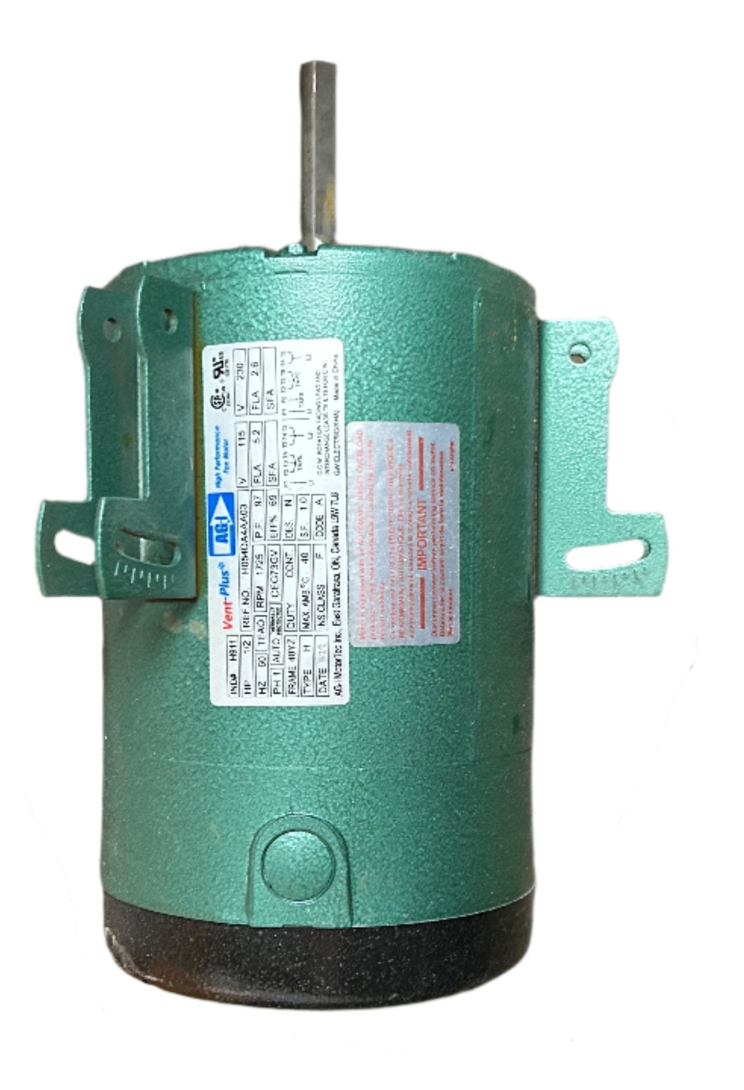 U232 - 1/2 HP 1725RPM 115/230V AG-I TEAO