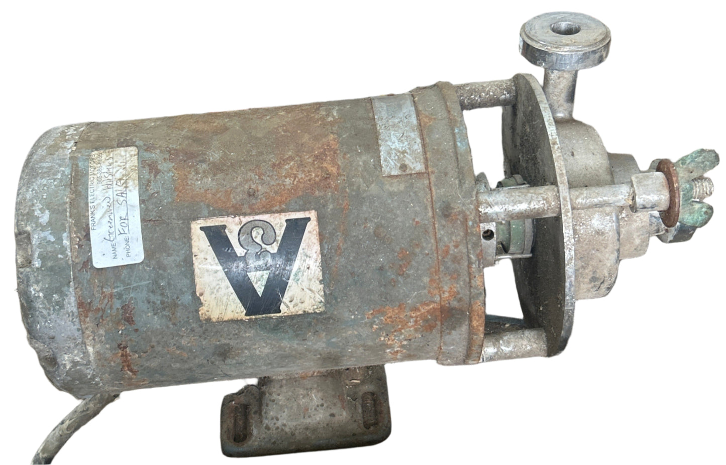 U303 - _ HP ____RPM ___V Brand Cooling Type