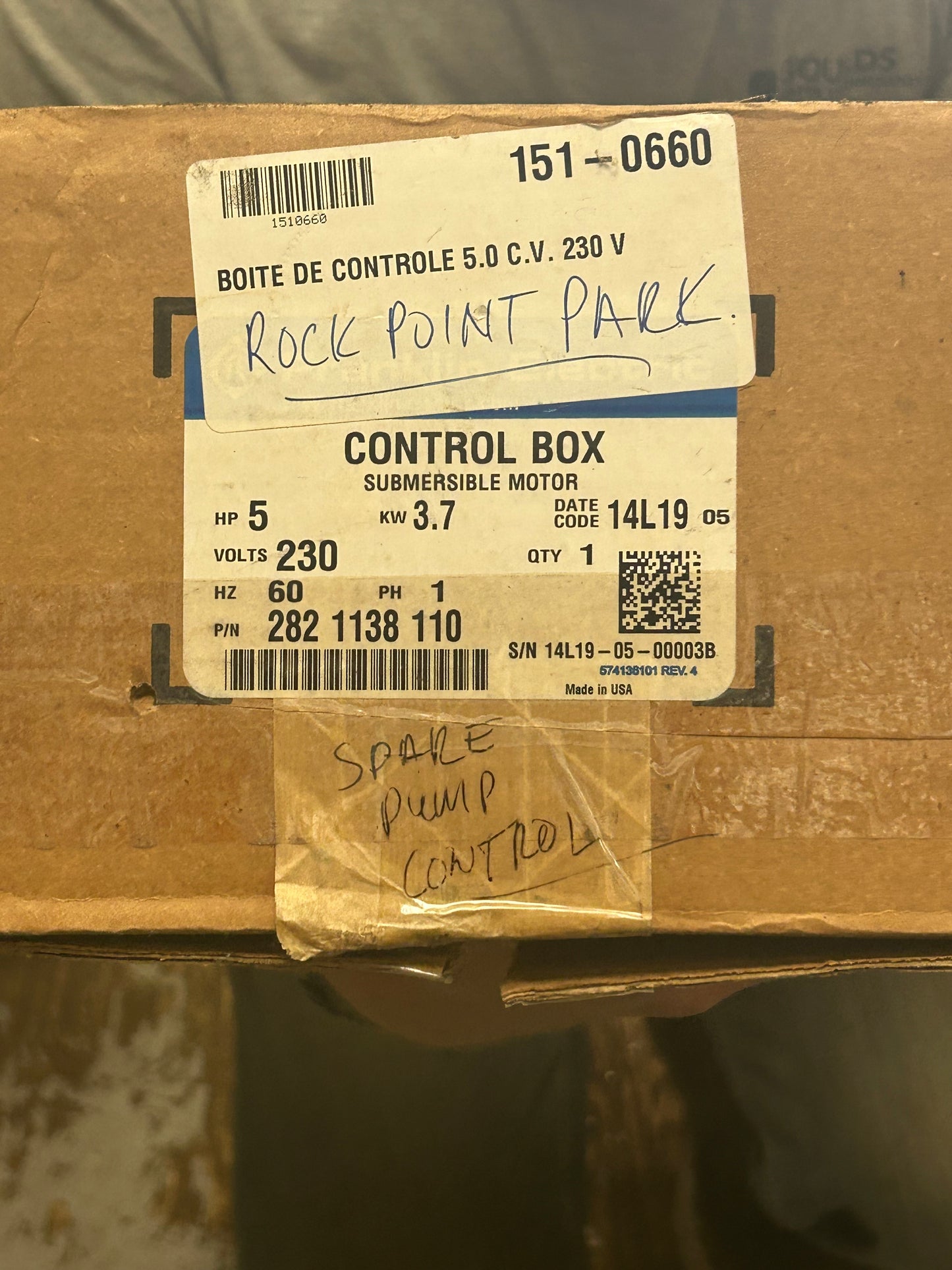 Submersible Pump Control Box