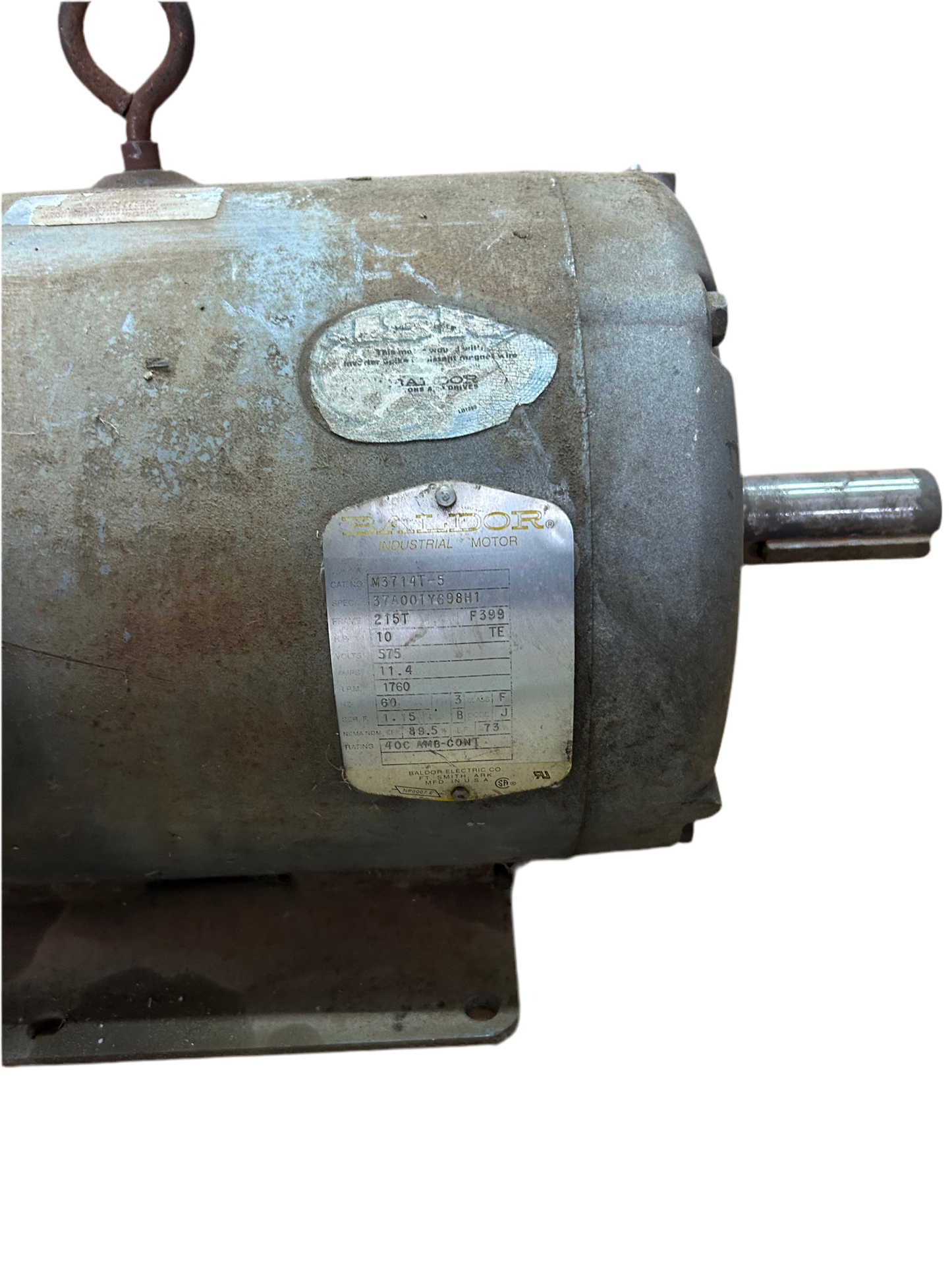 U187 - 10 HP 1760RPM 575V Baldor TEFC