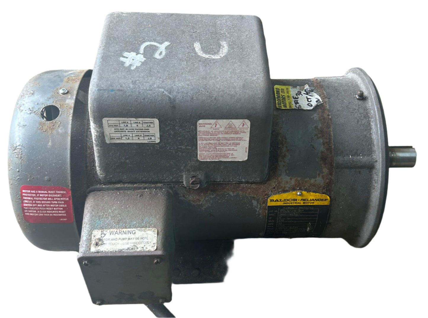 U___ - 5 HP 1725RPM 230V Baldor TEFC
