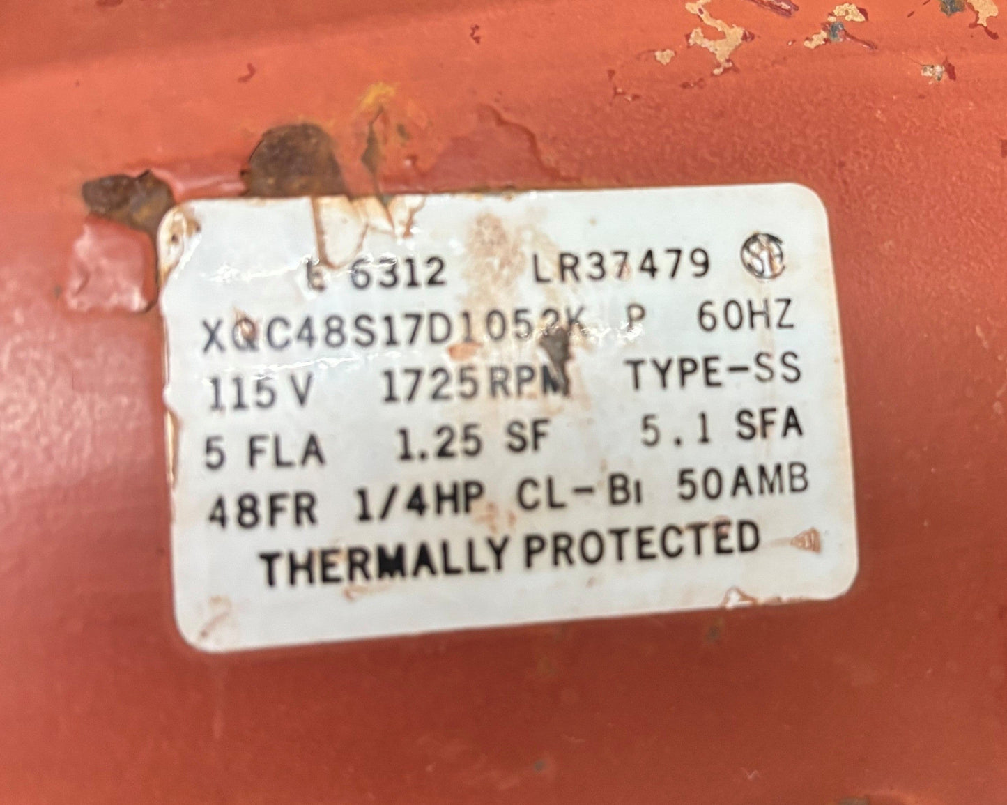 U377 - 1/4HP 115V 5.1AMPS