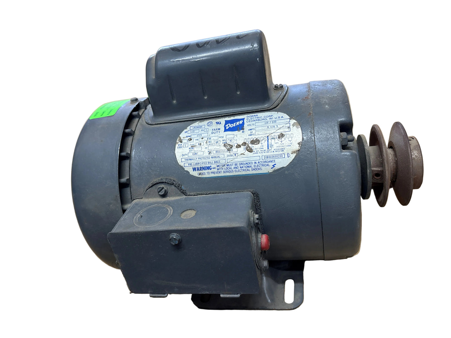 U392 - 1/2HP 115/230V 9.0/4.5AMPS