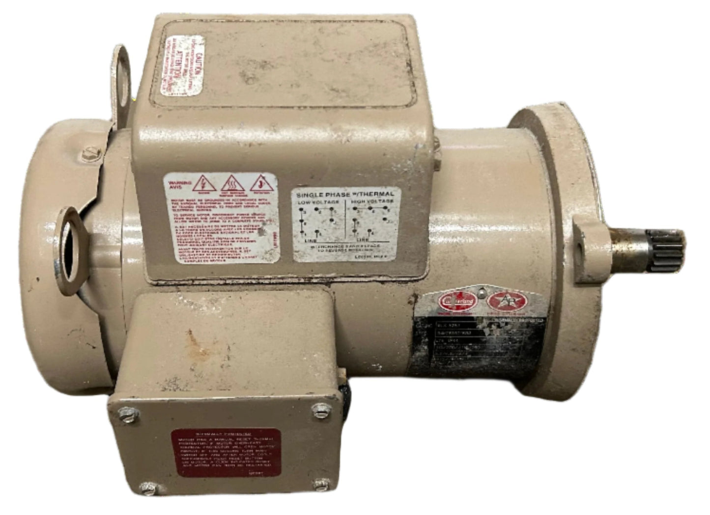 U231 - 3/4 HP 1725RPM 115/230V Baldor TEFC