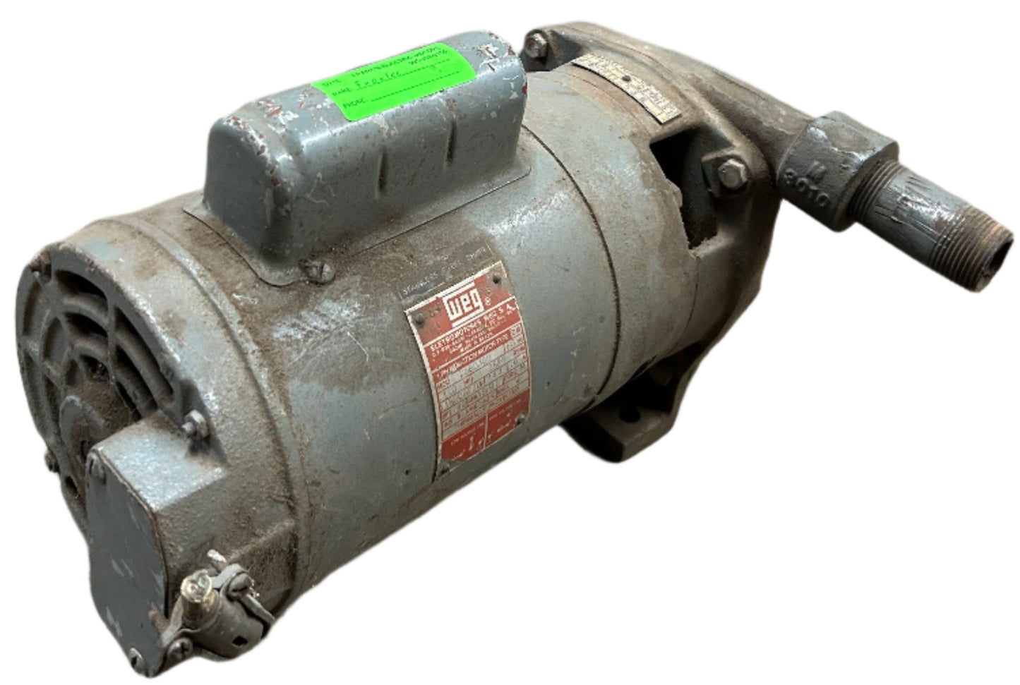 U216 - 1 HP 3520RPM 115/208-230V WEG DP Motor