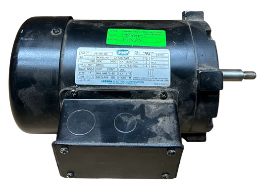 U134 - 1 HP 3450RPM 575V Leeson TEFC Pump Motor