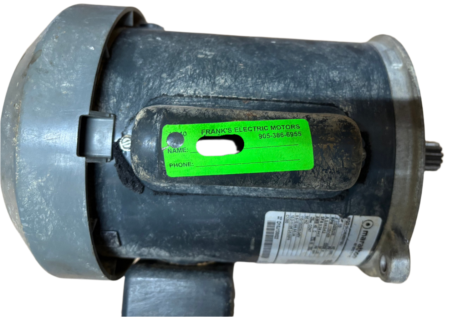 U140 - 1/2 HP 1725RPM 115/208-230V Marathon TEFC Auger