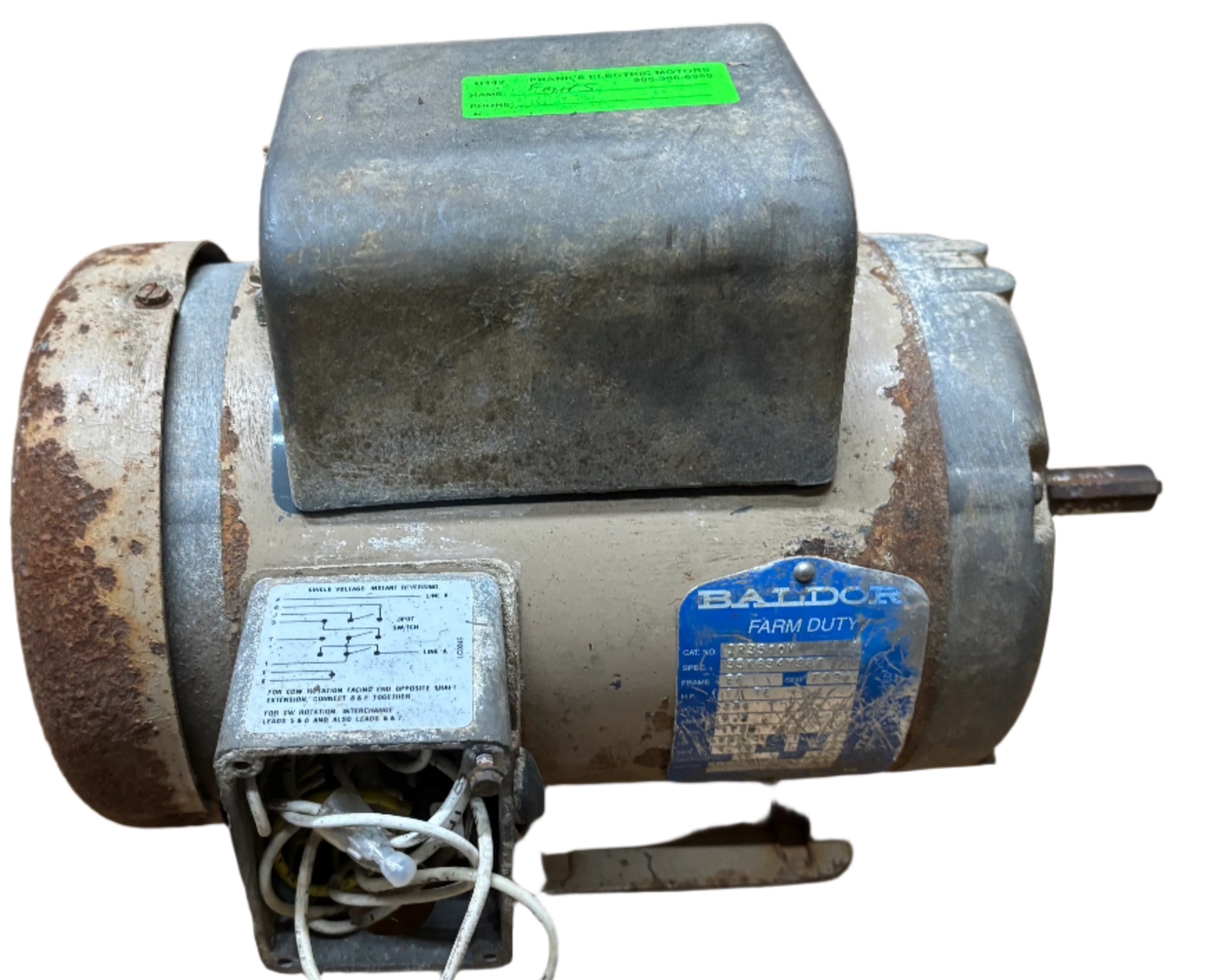 U142 - 1 HP 1725RPM 230V Baldor TEFC