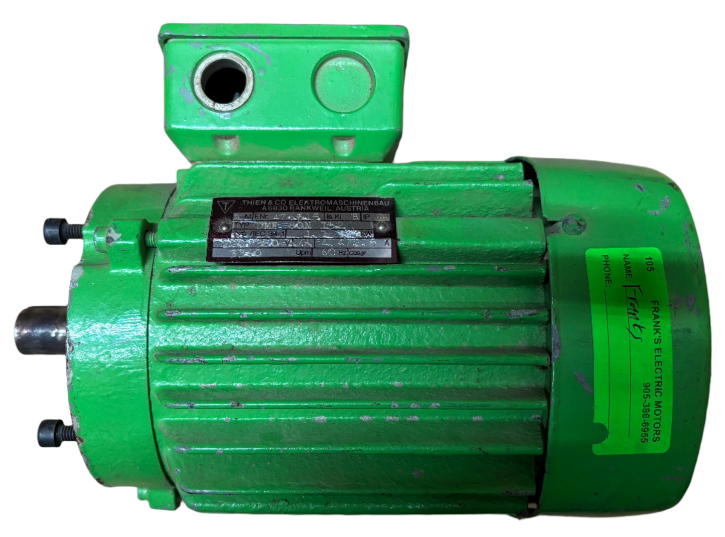 U105 - 1-1/2 HP 3360RPM 220/380V Thien TEFC