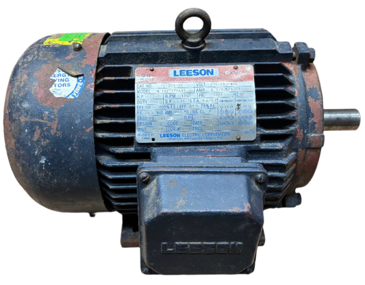 U90 - 3 HP 1760RPM 208-230/460V Leeson TEFC