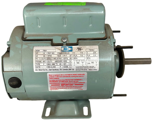 U13 - 1/2 HP 1625RPM 115/230V AG-I TENV