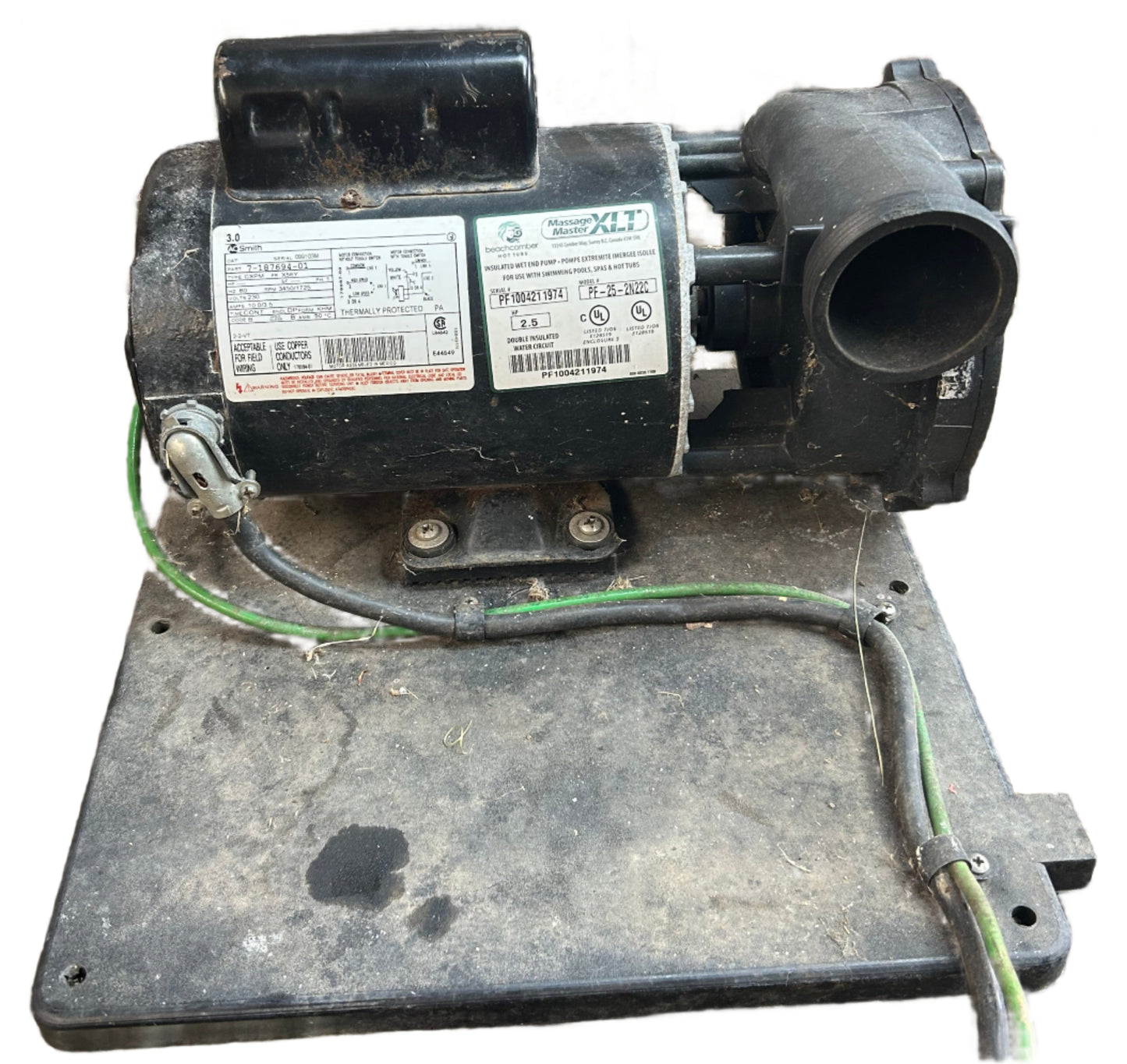 U___ - SPL HP 3450/1725RPM 230V A.O. Smith Pump