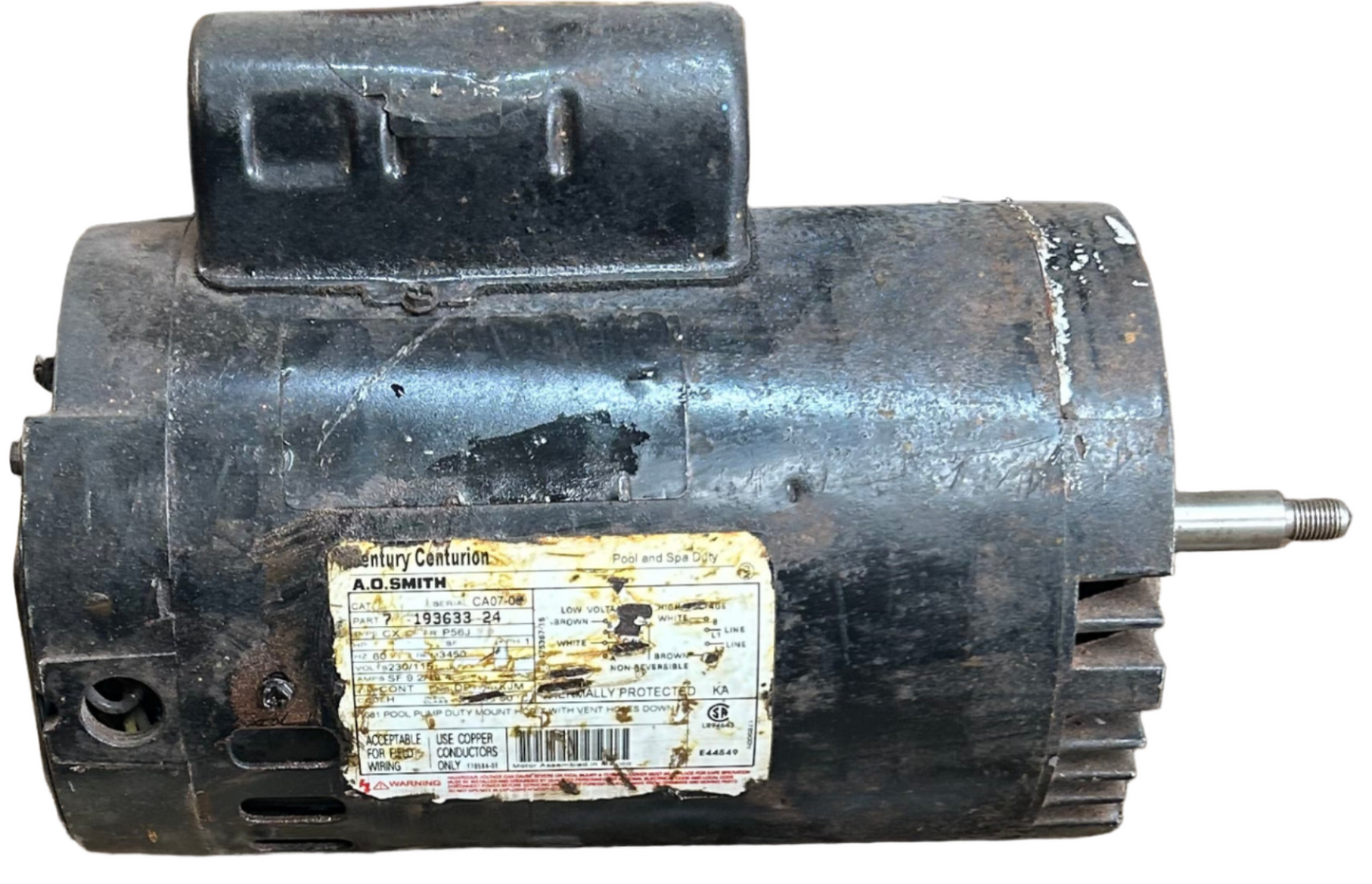 U___ - SPL HP 3450RPM 230V Baldor TEFC