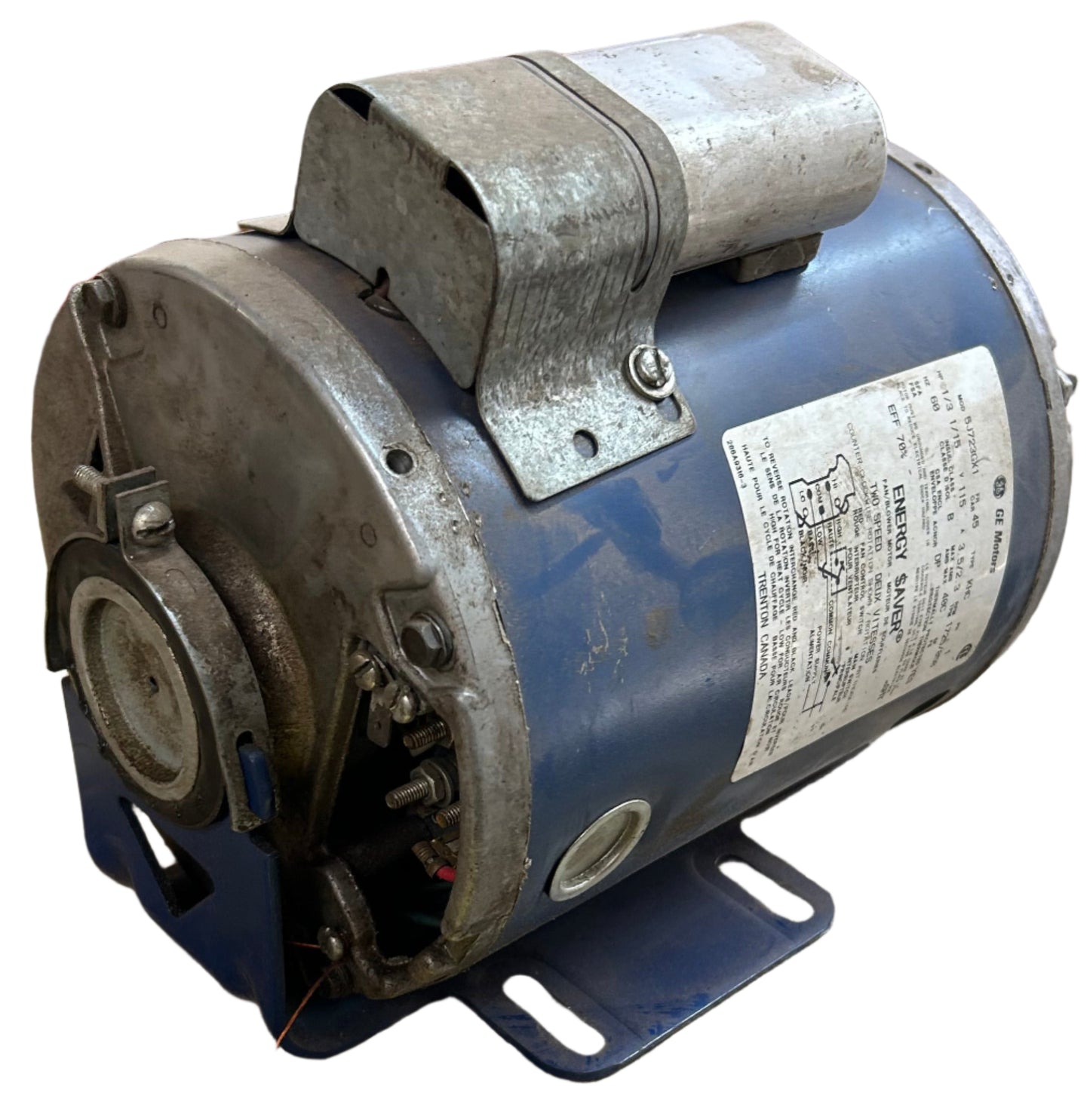 U278 - 1/3 // 1/15 HP 1725/850RPM 115V GE Motor ODP