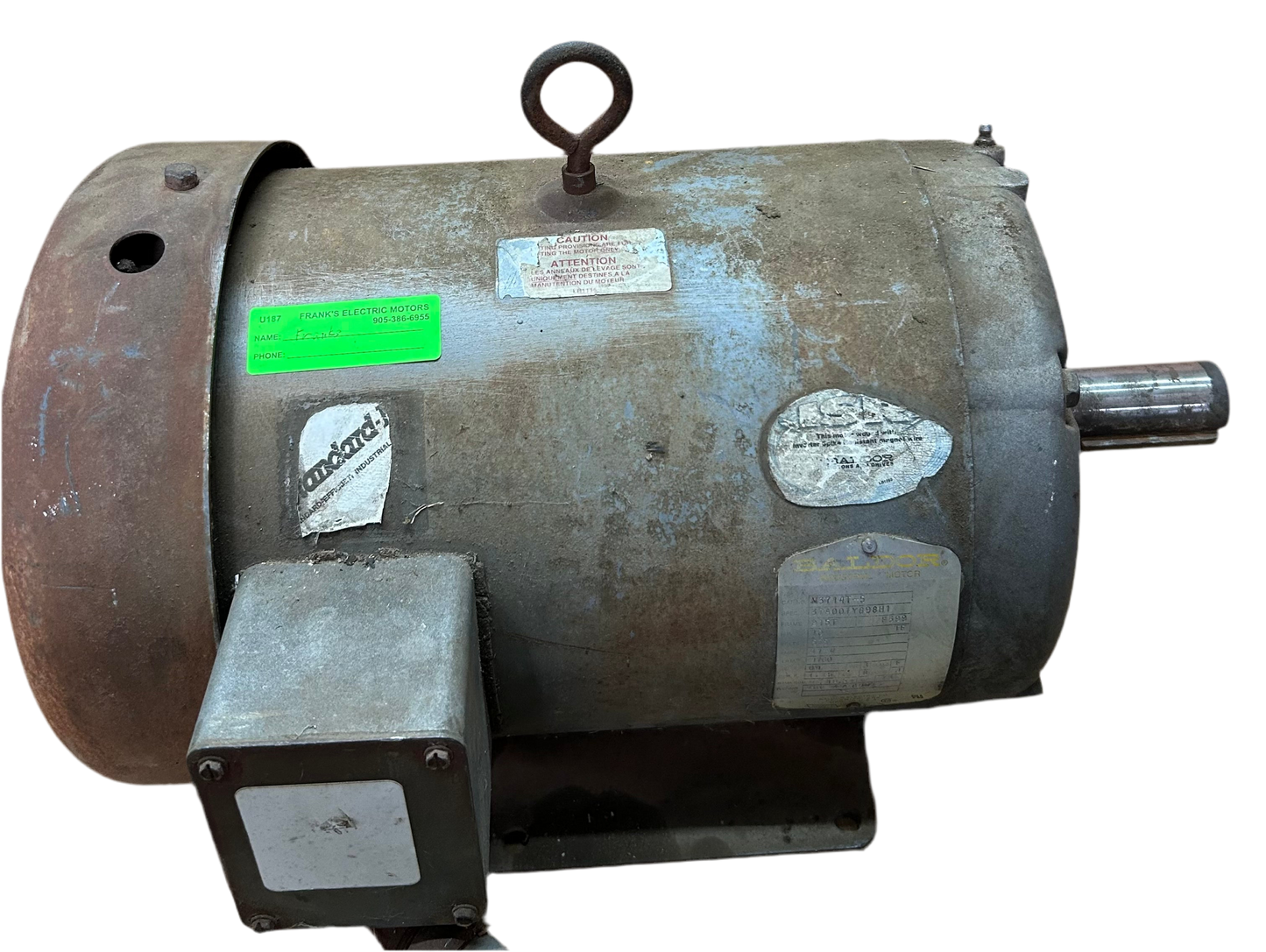U187 - 10 HP 1760RPM 575V Baldor TEFC