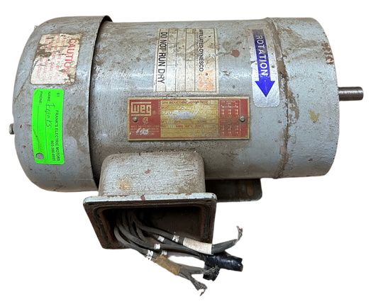 U61 - 2 HP 3430RPM 208-230/460V WEG TEFC