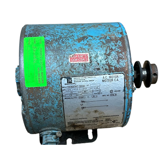 U185 - 1/4 HP 1725RPM 115V Emerson