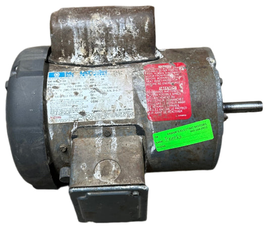 U58 - 1 HP 1725RPM 115/208-230V Marathon TEFC