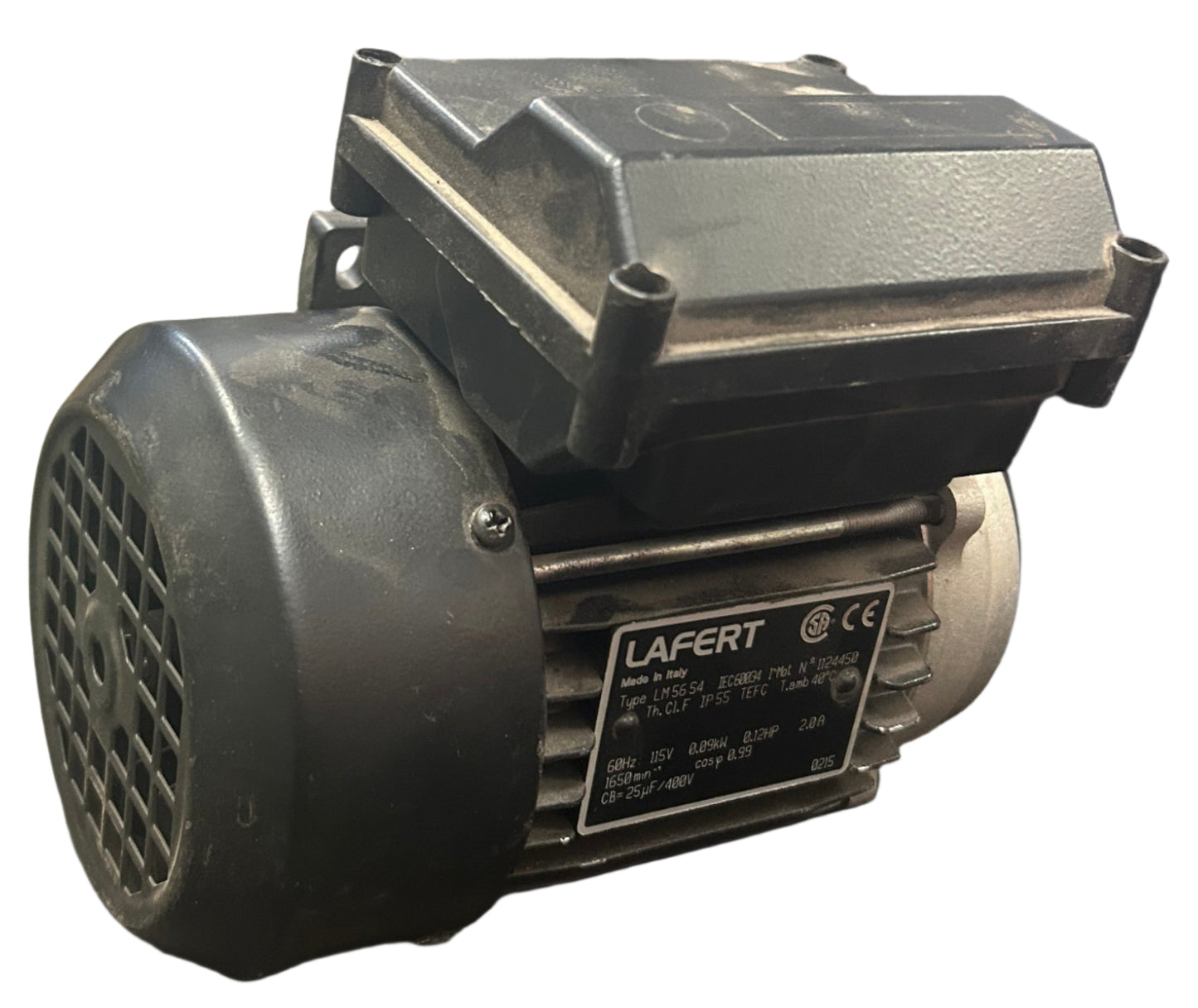 U267 - 0.12 HP 1650RPM 115V Lafert TEFC