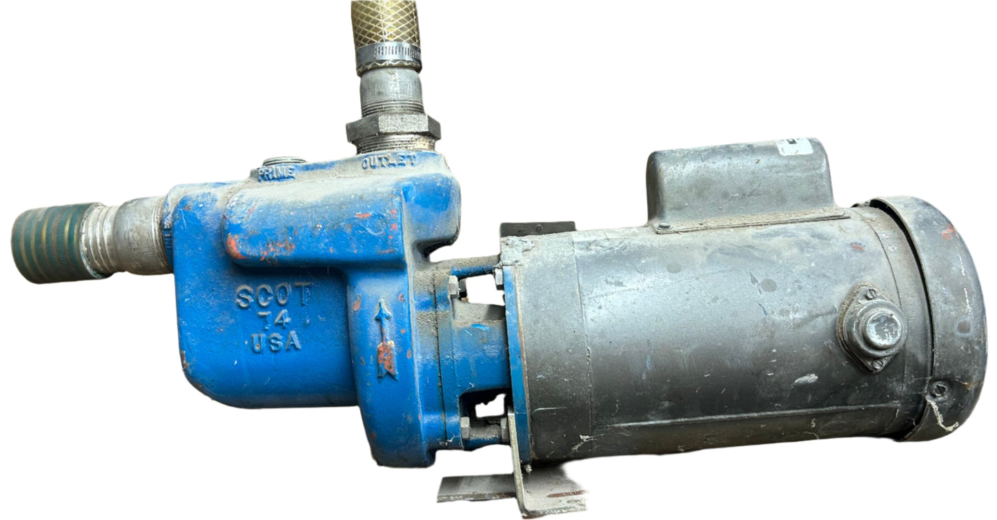 U288 - 2 HP 3450RPM 115/230V Baldor TEFC SCOT Pump
