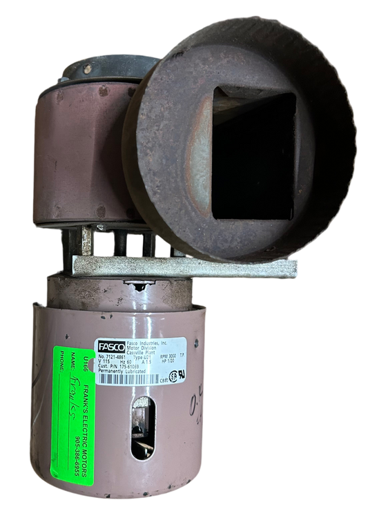 U166 - 1/20 HP 3000RPM 115V Fasco Blower