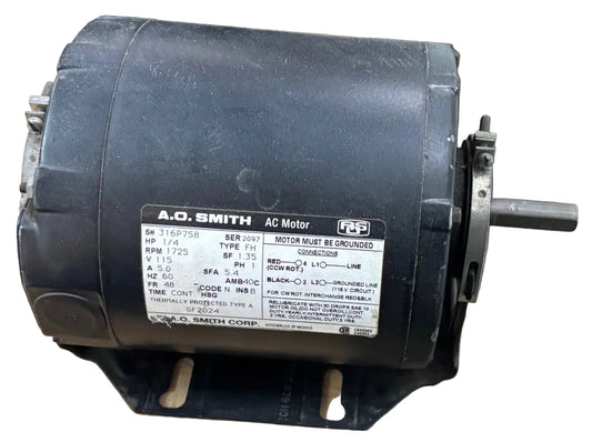 U355 - 1/4 HP 1725RPM 115V A.O. Smith Open Motor