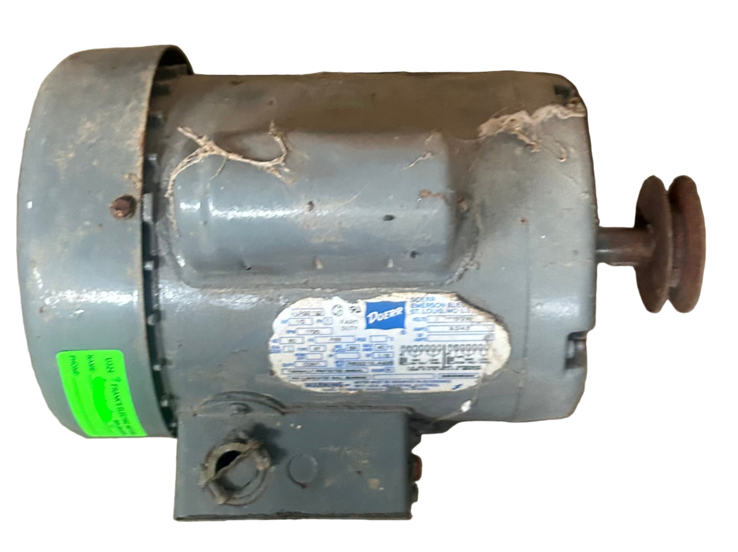 U324- 1/2 HP 1725RPM 115/230V Doerr TEFC