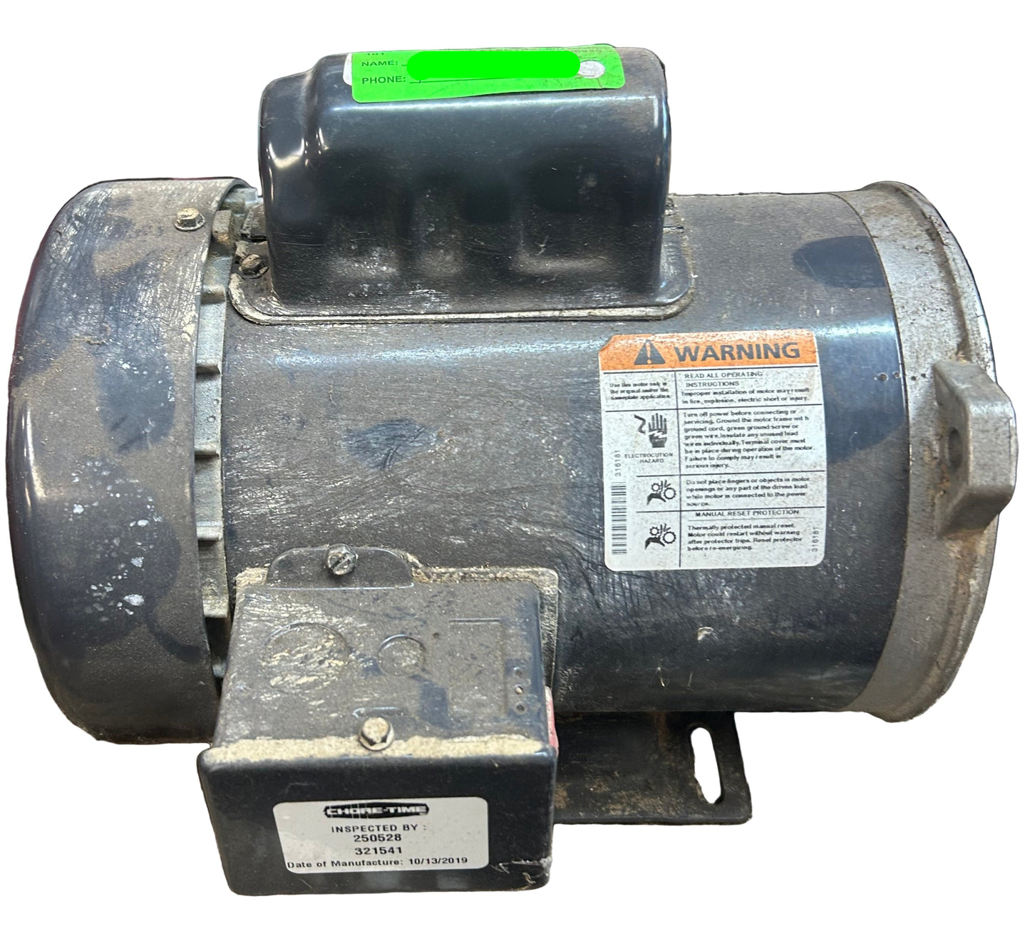 U101 - 1HP  115/208-230V Auger Drive Motor