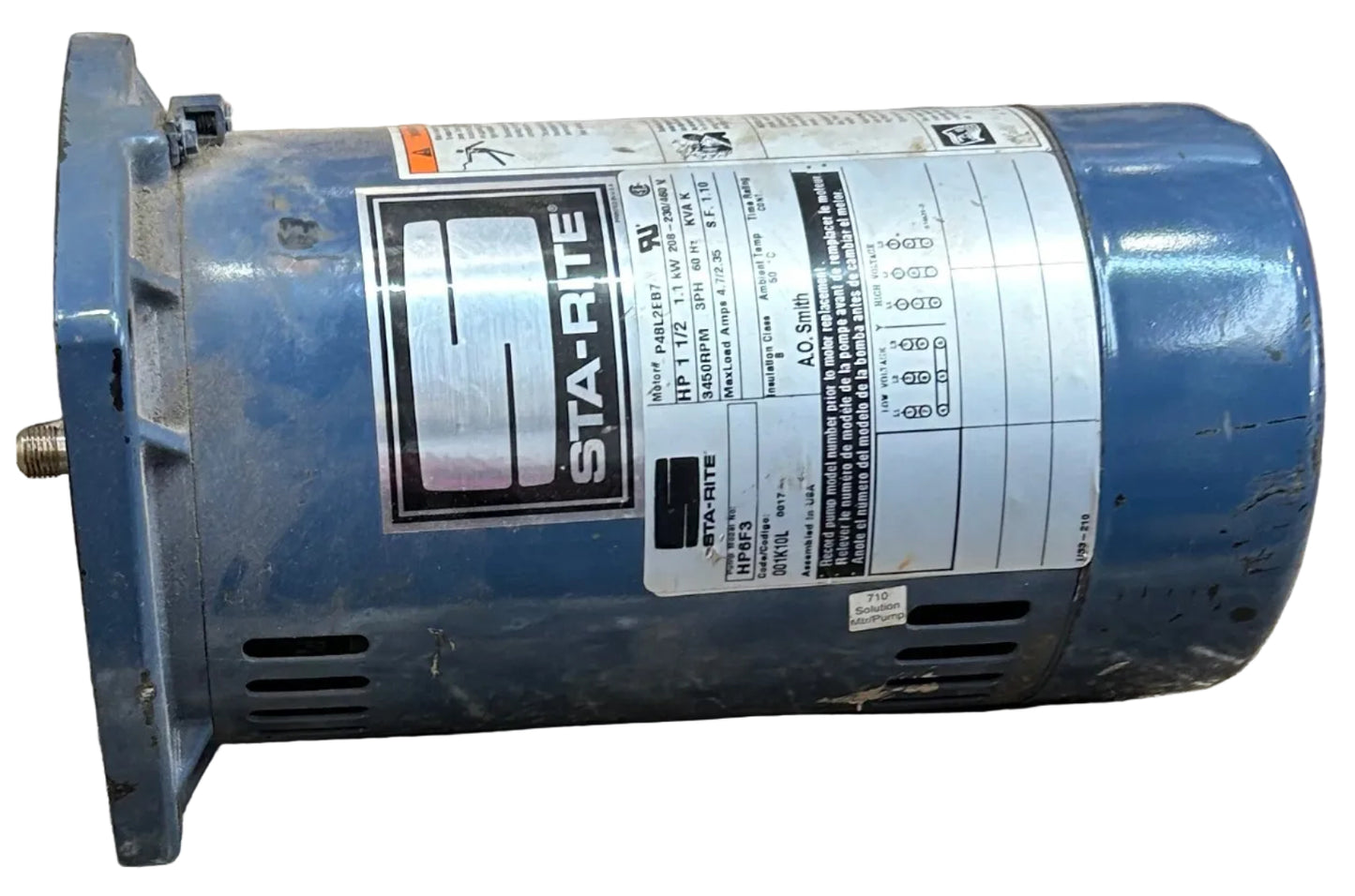 U362 - 1 1/2HP  208-230/460V  4.7/2.35