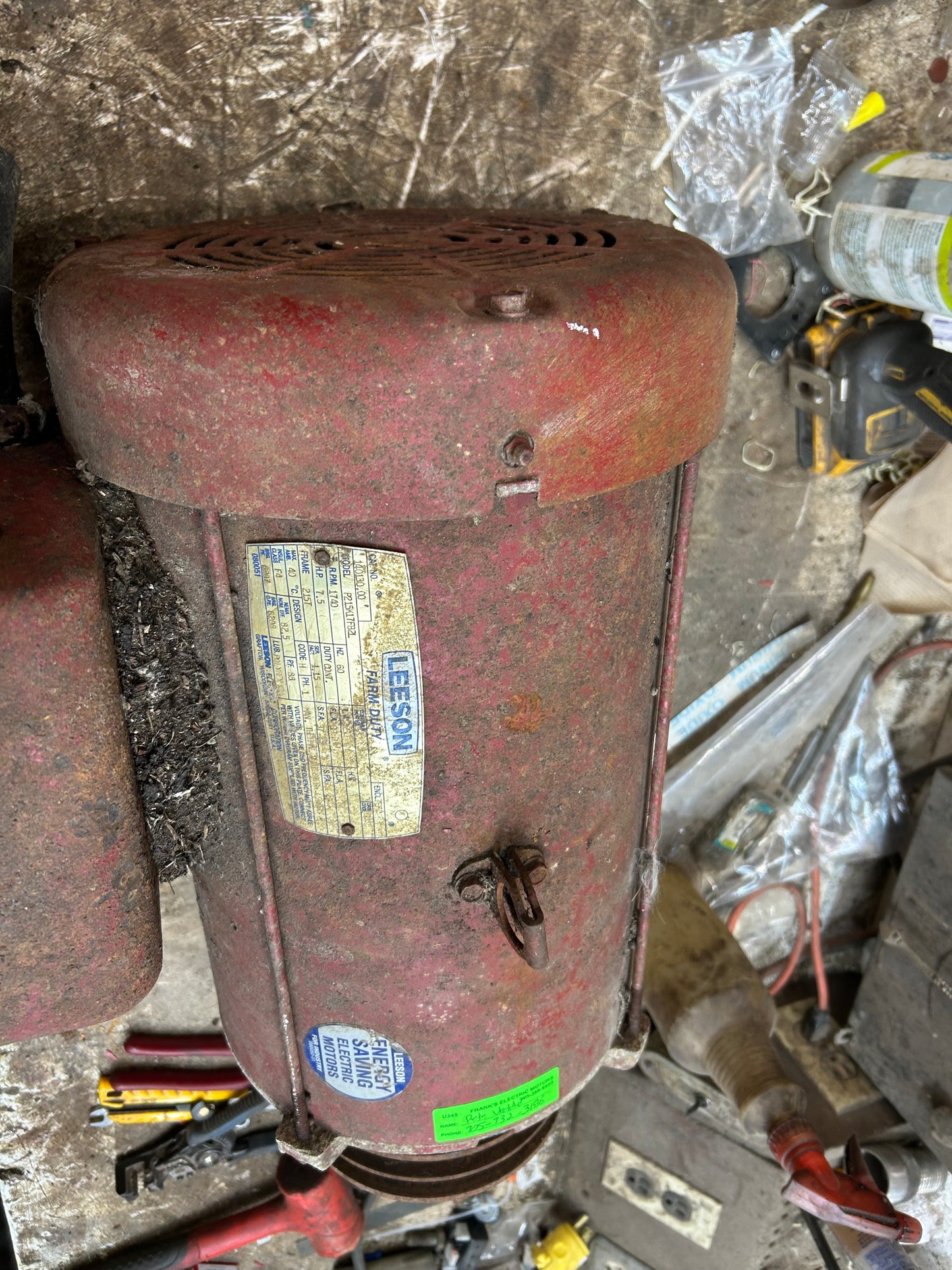 U345 - 7.5 HP Leeson Motor