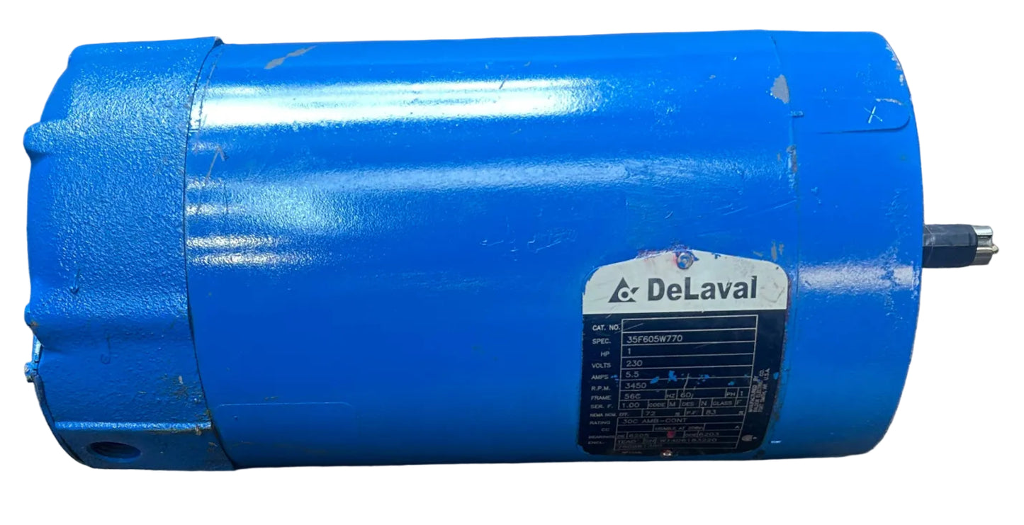 U386 - 1 HP 3450RPM 230V Baldor Milk Pump Motor TEAO