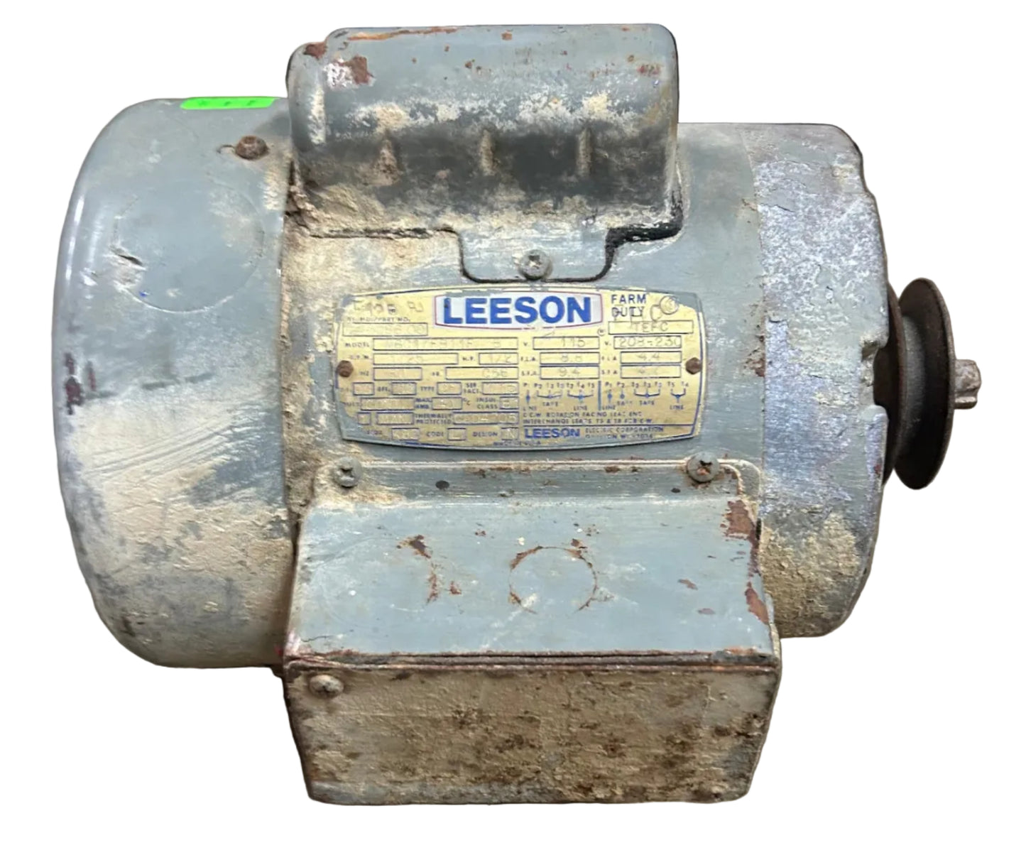 U318 - 1/2 HP 1725RPM 115/208-230V Leeson TEFC