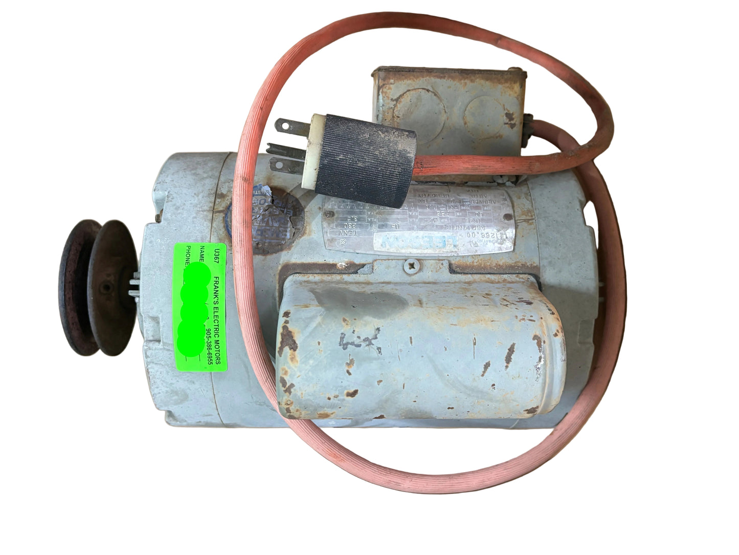 U367 - LEESON TENV 3/4HP 115/230V  7/3.5AMPS