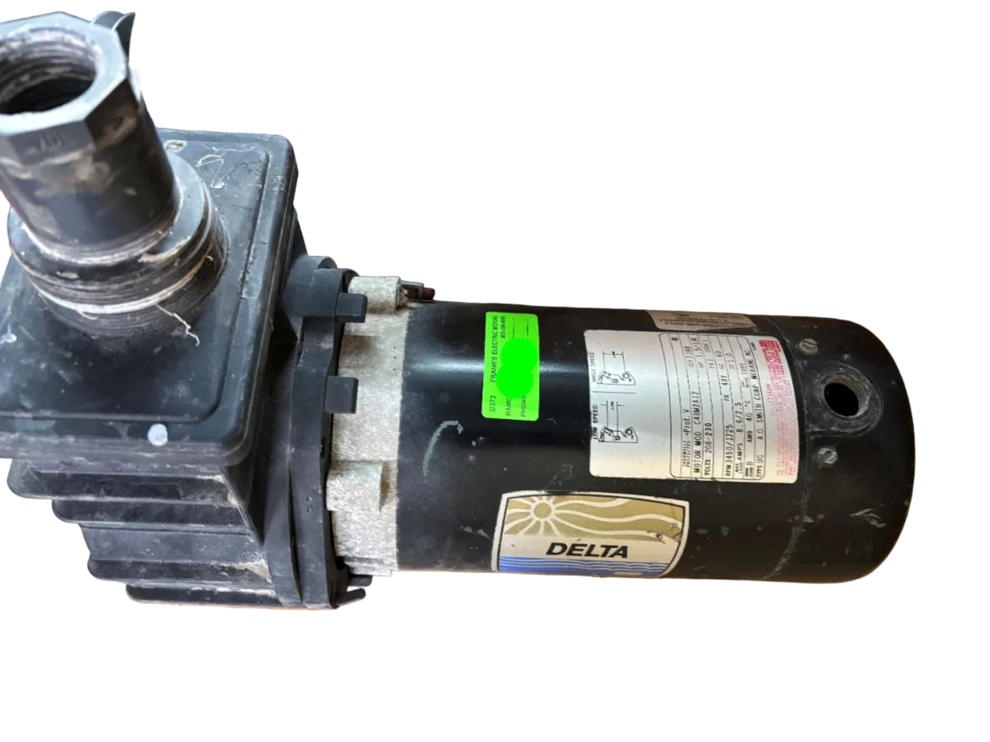 U373 - 1.5 - 1/4HP  208-230V  8.6/2.5AMPS
