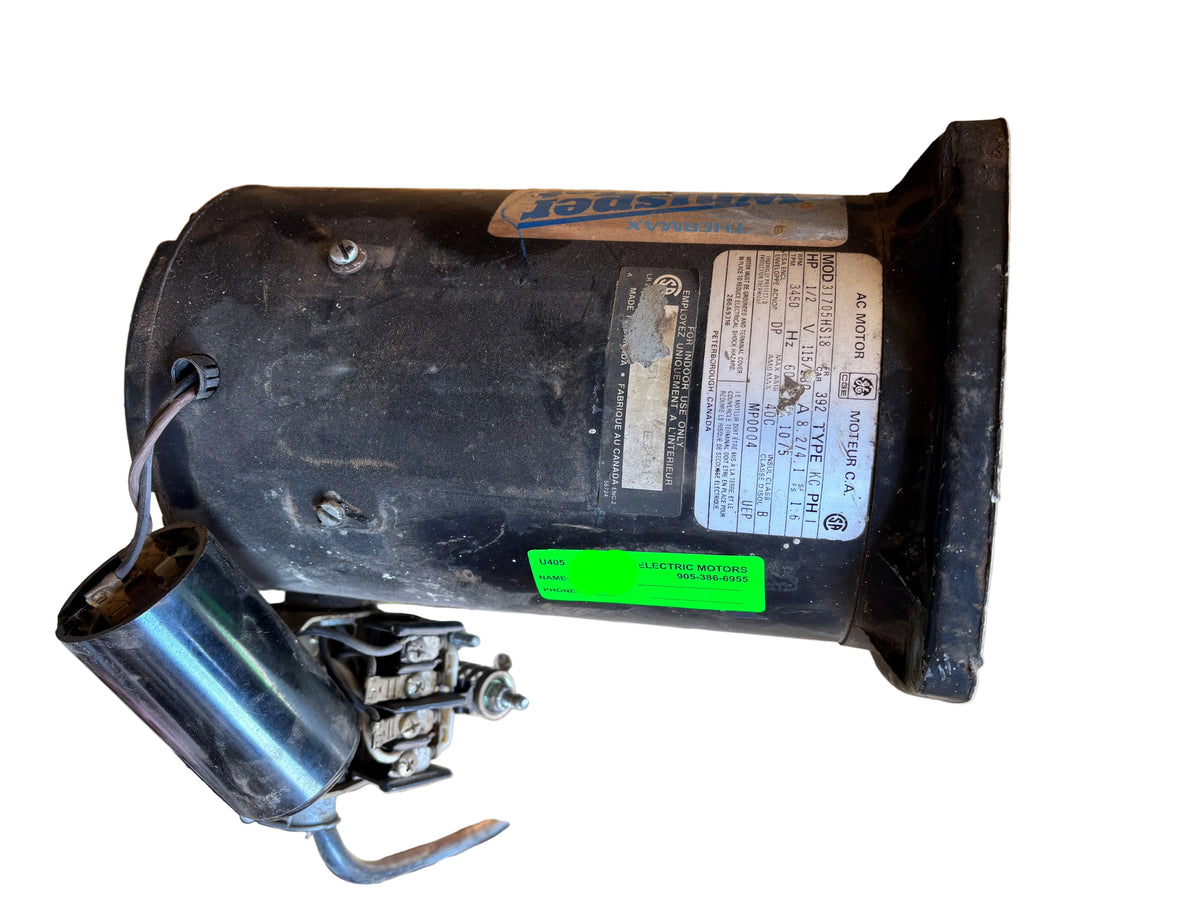 U405 - 1/2HP  115/230V  8.2/4.1AMPS
